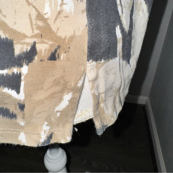 *3 for $15* BonWorth Womens Petite S Short Sleeve Brown & Black Top Blouse Metal - Picture 4 of 9